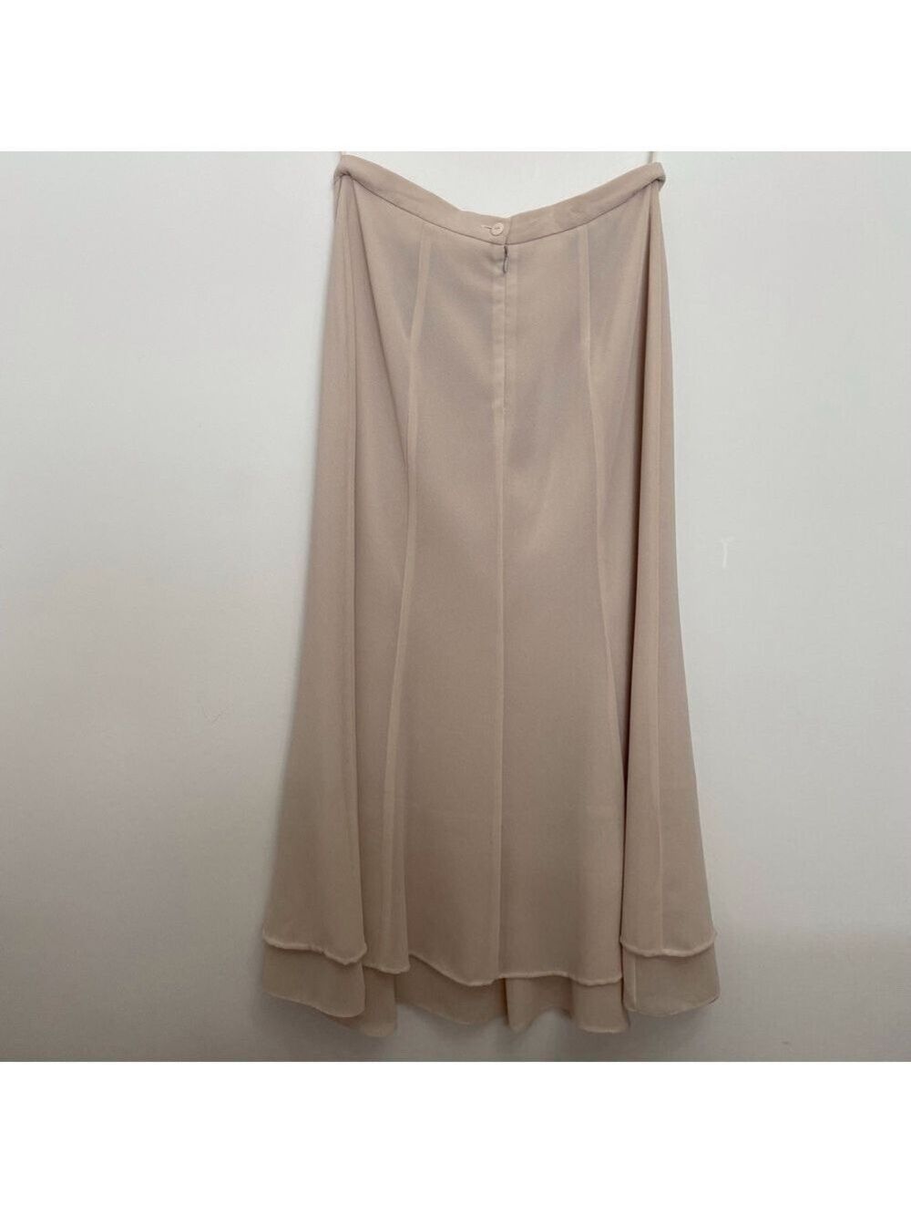 Joseph Ribkoff Nude Crepe Midi Skirt Size 8 Romantic Feminine Oldies Chic - Picture 5 of 12